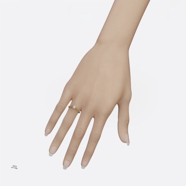 Nhẫn Vàng Nữ Cao Cấp Vàng Tây 18K và 14K NNU220