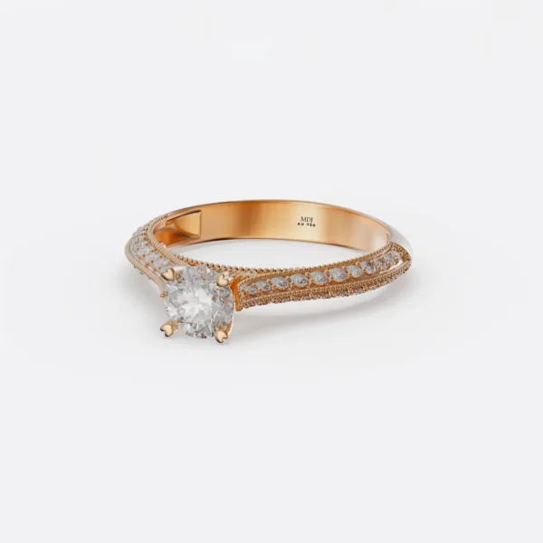 Nhẫn Vàng Nữ Cao Cấp Vàng Tây 18K và 14K NNU220