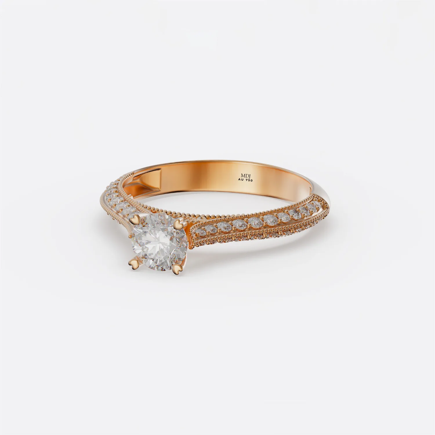 Nhẫn Vàng Nữ Cao Cấp Vàng Tây 18K và 14K NNU220