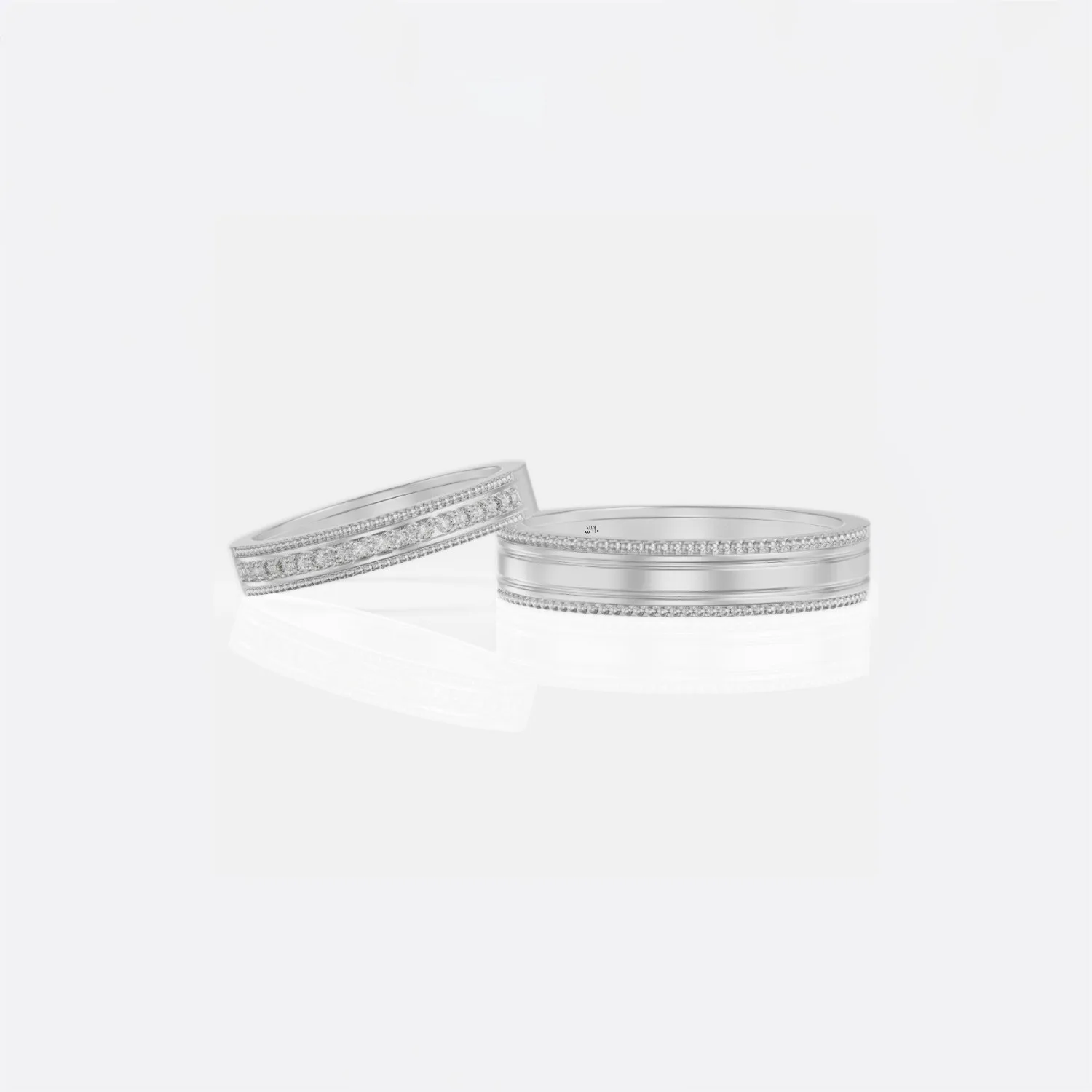 Nhẫn cưới vàng 18K cao cấp NC104