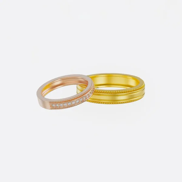 Nhẫn cưới vàng 18K cao cấp NC104