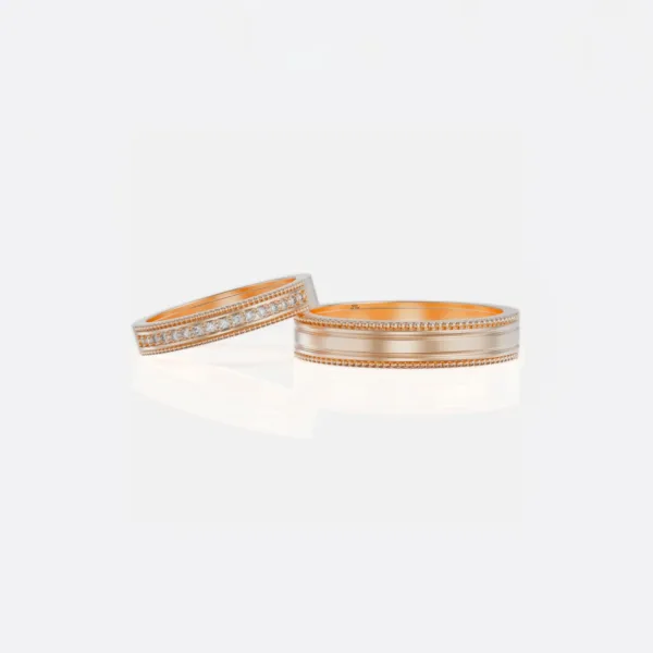 Nhẫn cưới vàng 18K cao cấp NC104