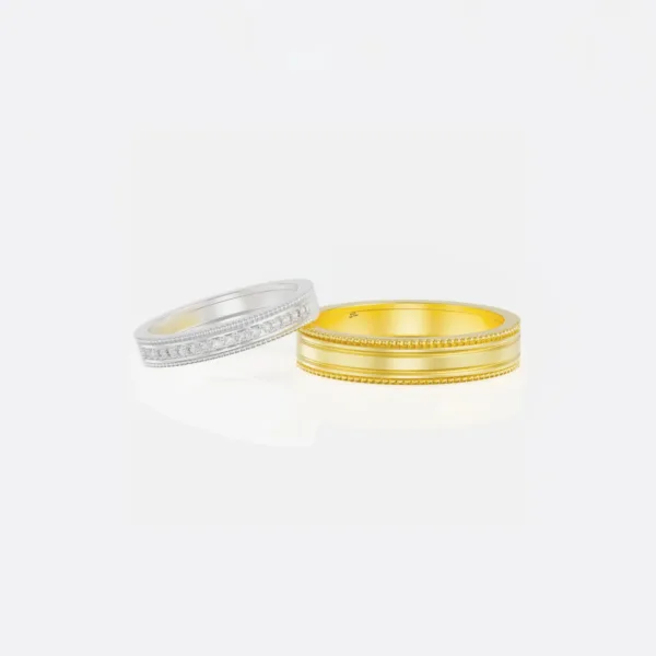 Nhẫn cưới vàng 18K cao cấp NC104