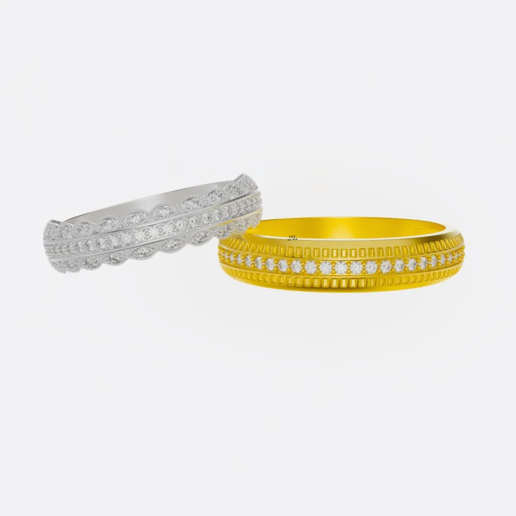 Nhẫn Cưới Vàng 18K MDJ - ring wedding MDJ NC144