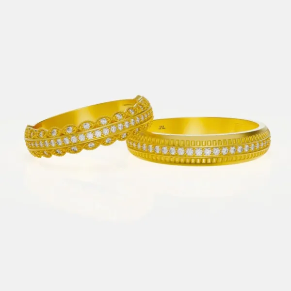 Nhẫn Cưới Vàng 18K MDJ - ring wedding MDJ NC144