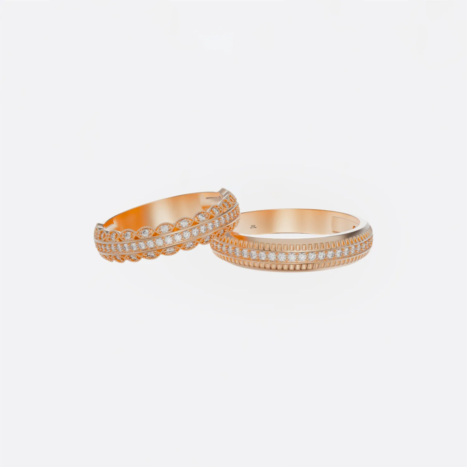 Nhẫn Cưới Vàng 18K MDJ - ring wedding MDJ NC144