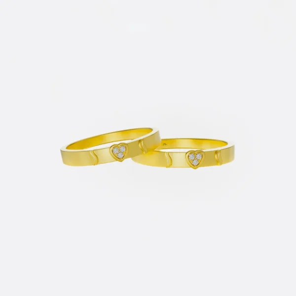 Nhẫn cưới Hà Nội Vàng Ý 18K NC168