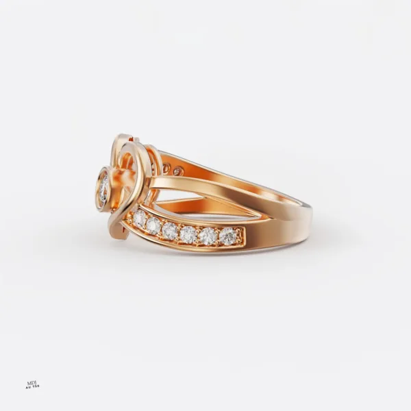Nhẫn Đính Hôn Cao Cấp Vàng Trắng 18K NNU160