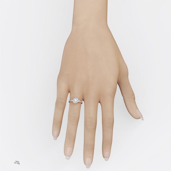 Nhẫn Nữ Vàng Trắng MDJ NNU85