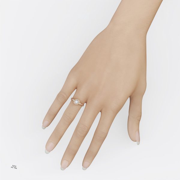 Nhẫn Nữ Vàng Trắng MDJ NNU85