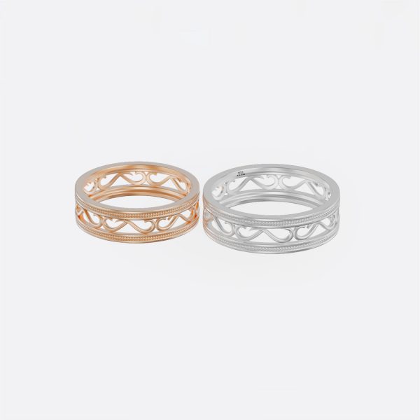 Nhẫn cưới Hà Nội - Nhẫn cưới đẹp chế tác tại xưởng NC128