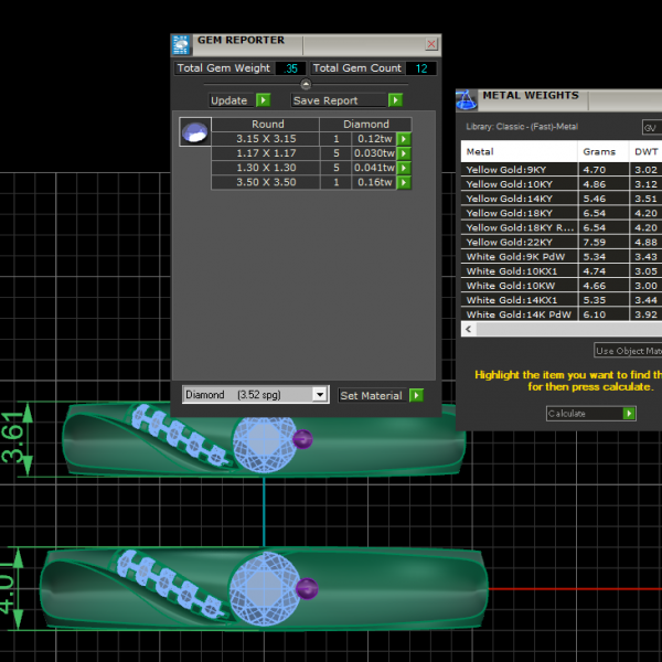 Nhẫn cưới vàng Hồng 18K NC69