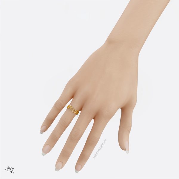 Nhẫn Đính Hôn Trái Tim Cao Cấp NNU169