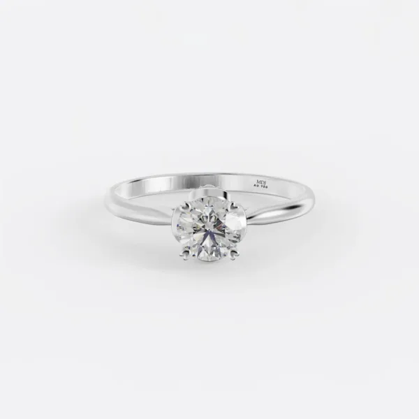 Nhẫn cầu hôn Vàng tây đá Moissanite NNU237