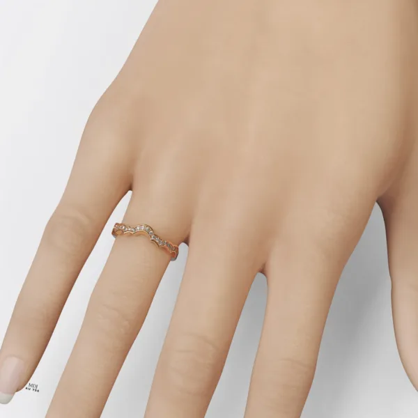 Nhẫn Cầu Hôn Vàng Hồng Hà Nội MDJ NNU94