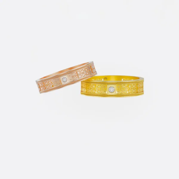 Nhẫn cưới vàng 18K Chữ Hỷ - Song Hỷ Lâm Môn - NC127