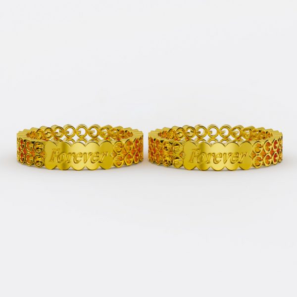 Nhẫn cưới vàng hồng MDJ NC30