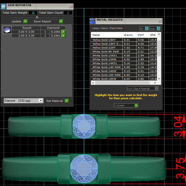 Nhẫn cưới vàng hồng vàng - vàng tây - NC74