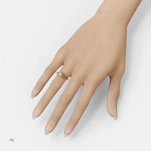 Nhẫn Đính Hôn vàng nữ đá ruby MDJ NNU124