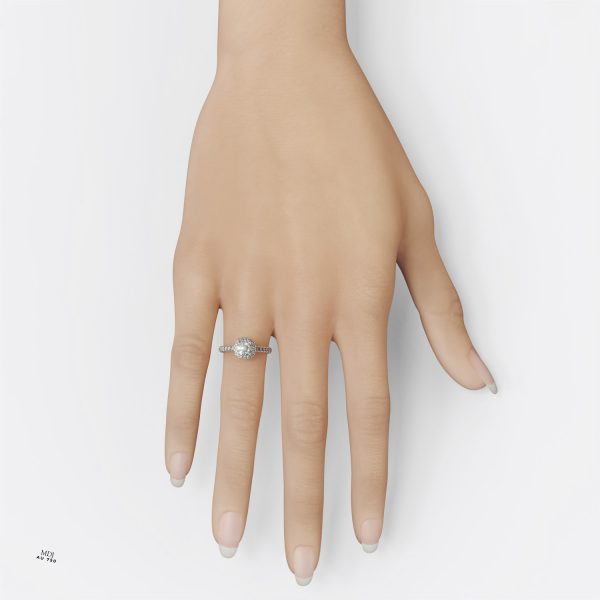 Nhẫn Đính Hôn vàng nữ đá ruby MDJ NNU124