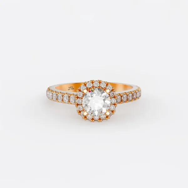 Nhẫn Đính Hôn vàng nữ đá ruby MDJ NNU124