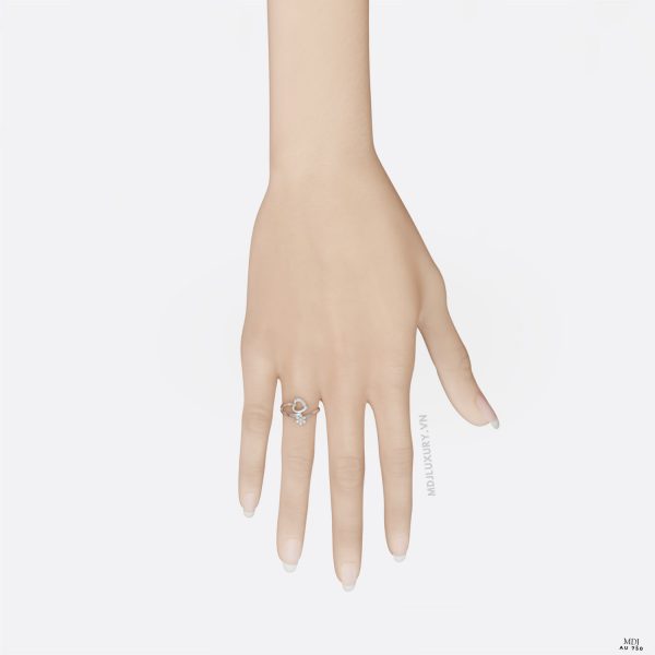 Nhẫn Đính Hôn Trái tim MDJ NNU133