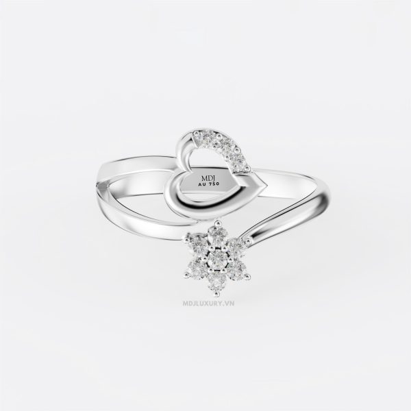 Nhẫn Đính Hôn Trái tim MDJ NNU133
