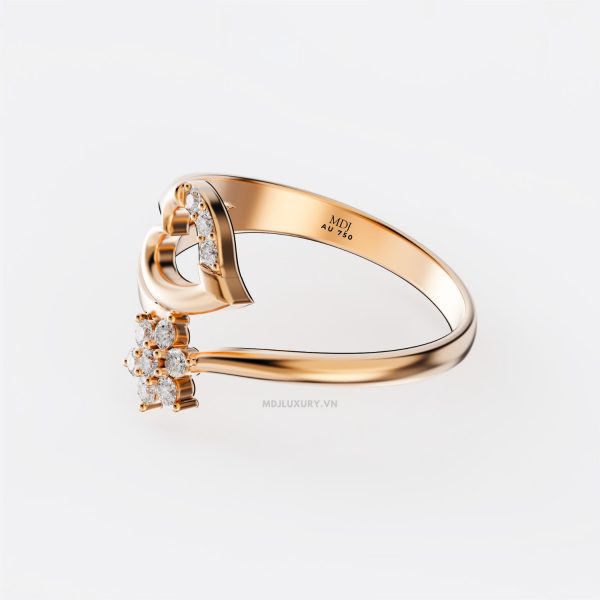Nhẫn Đính Hôn Trái tim MDJ NNU133