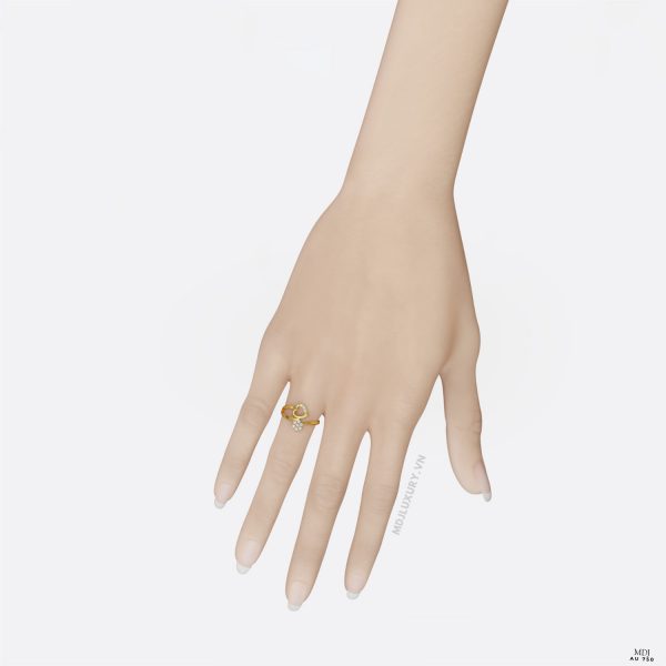 Nhẫn Đính Hôn Trái tim MDJ NNU133