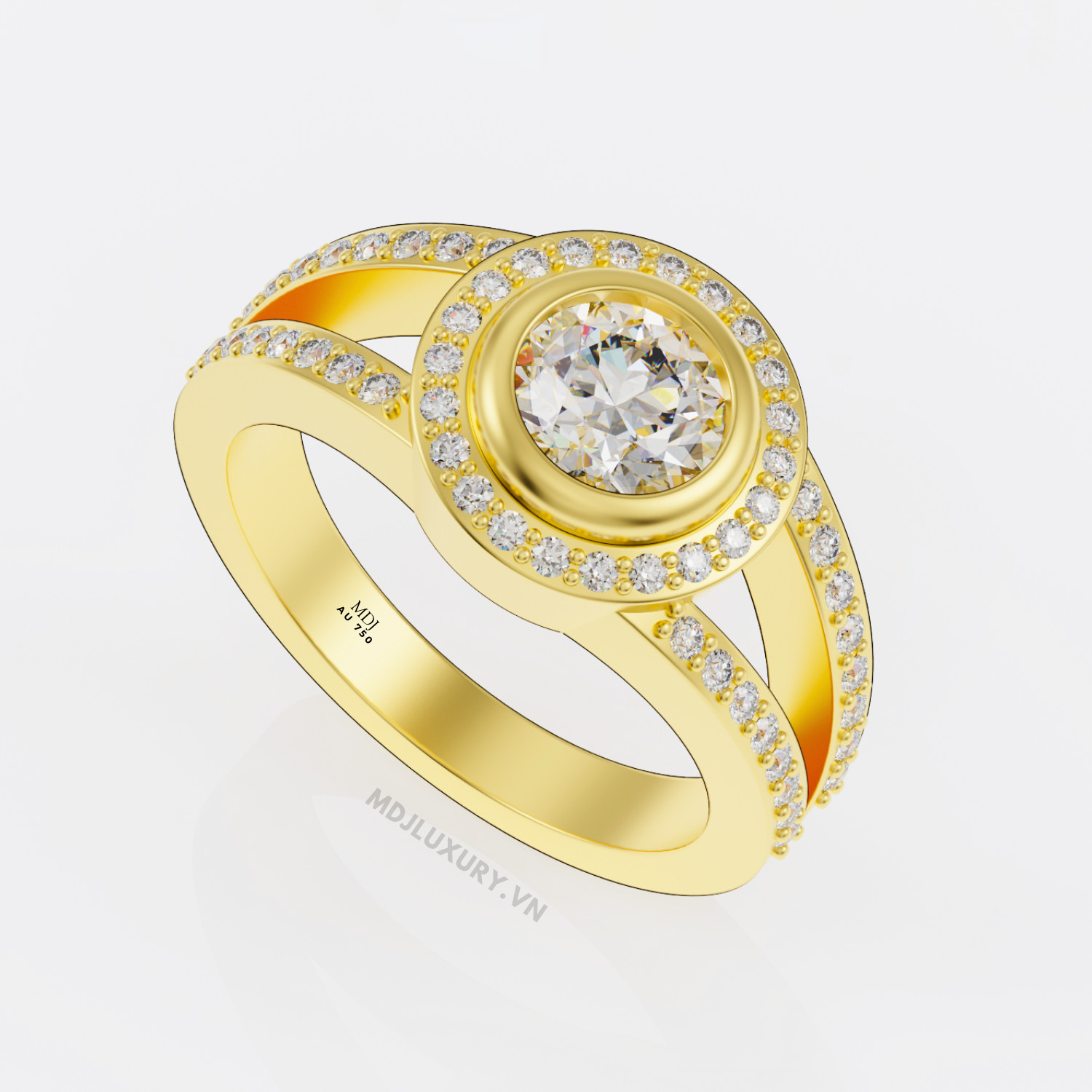 Nhẫn nữ vàng tây 10K NNU17