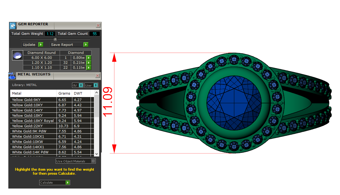 Nhẫn nữ vàng tây 10K NNU17