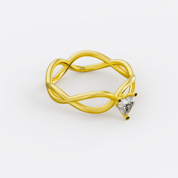 Nhẫn cầu hôn trái tim NNU25