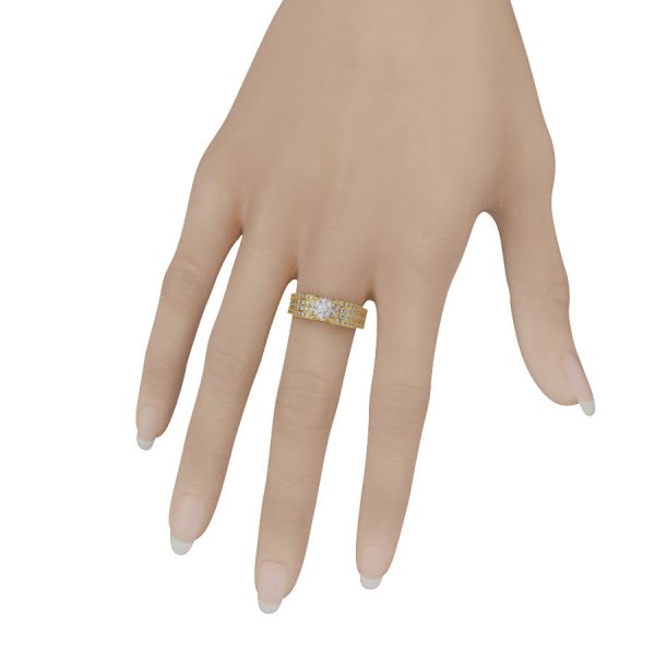 Nhẫn vàng tây cao cấp NNU36