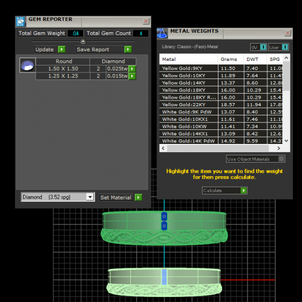 Nhẫn cưới Vàng tây Hà Nội NC08