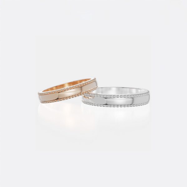 Nhẫn Cưới Đẹp Vàng Tây 18K - NC73