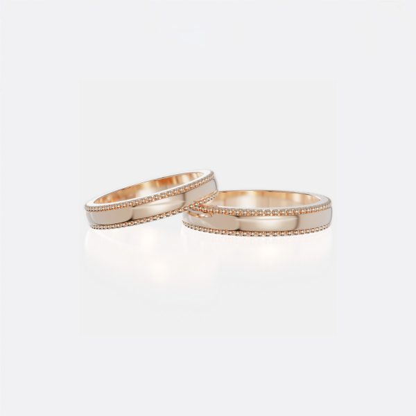 Nhẫn Cưới Đẹp Vàng Tây 18K - NC73