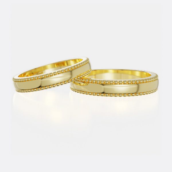 Nhẫn Cưới Đẹp Vàng Tây 18K - NC73
