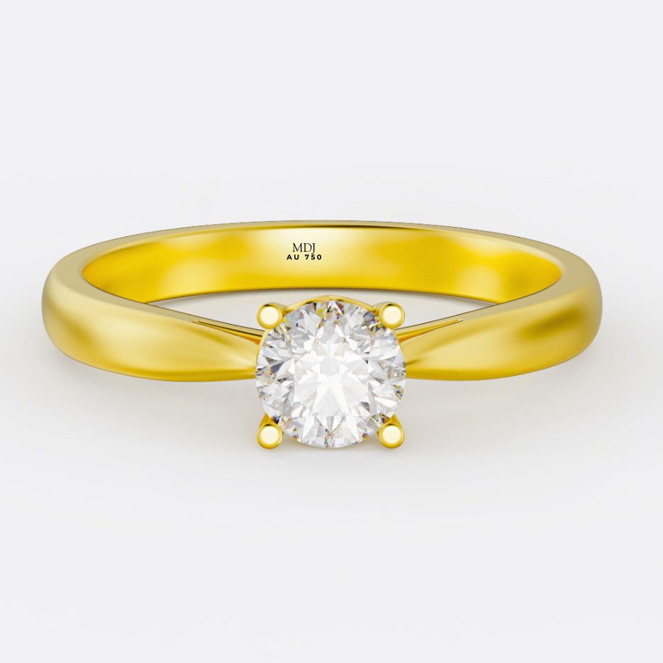 Nhẫn Cầu Hôn Vàng Trắng Hà Nội MDJ NNU110