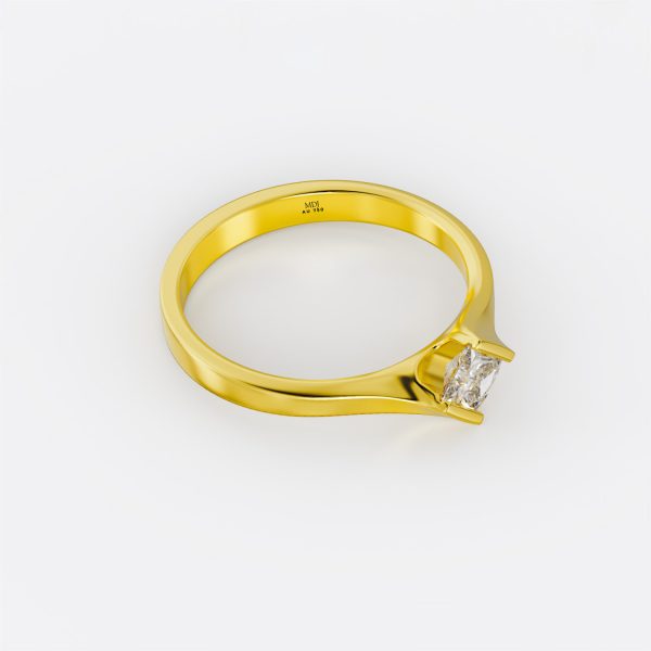 Nhẫn cầu hôn vàng tây MDJ NNU111