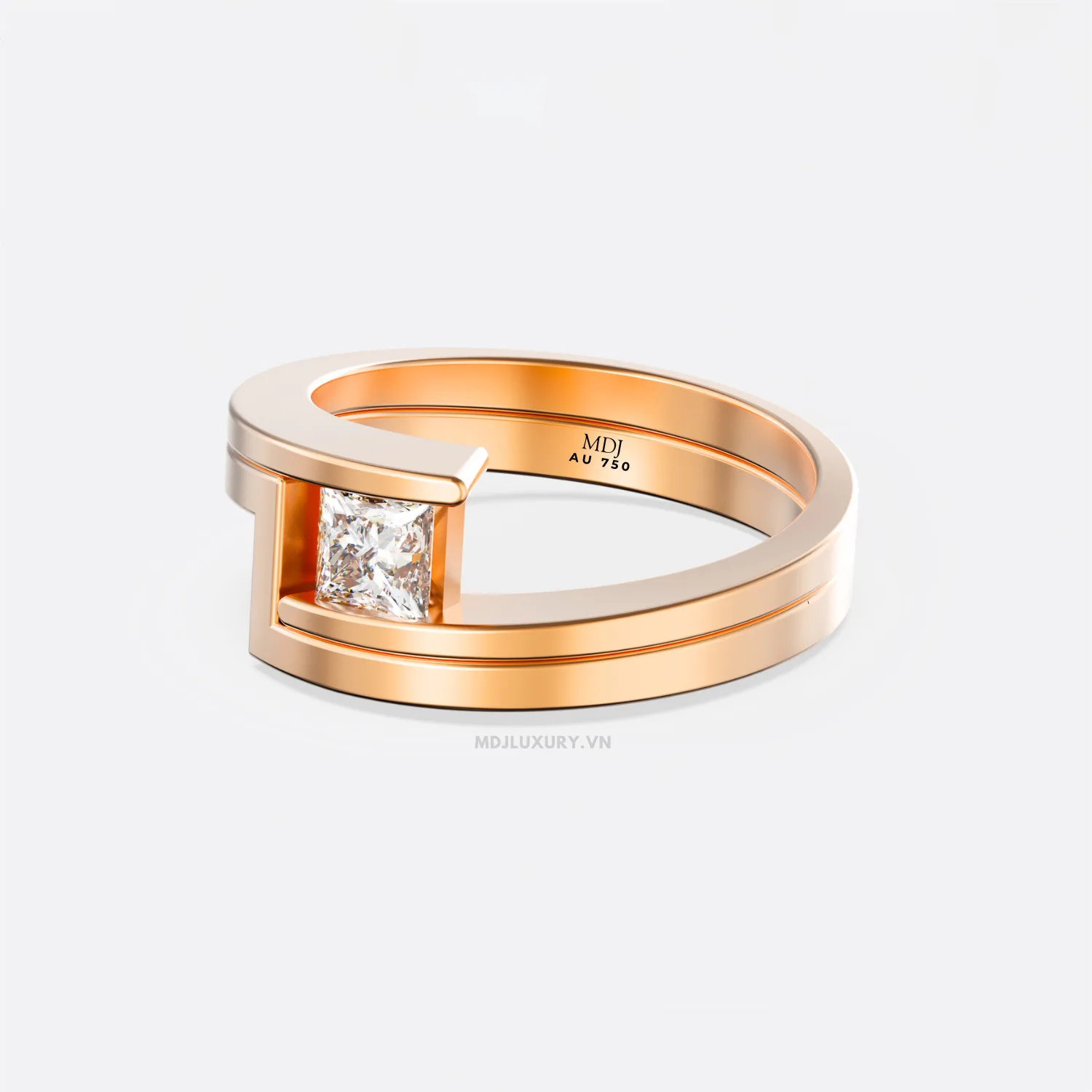 Nhẫn Nữ Đá Vuông MDJ NNU143