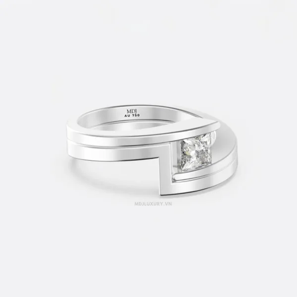 Nhẫn Nữ Đá Vuông MDJ NNU143