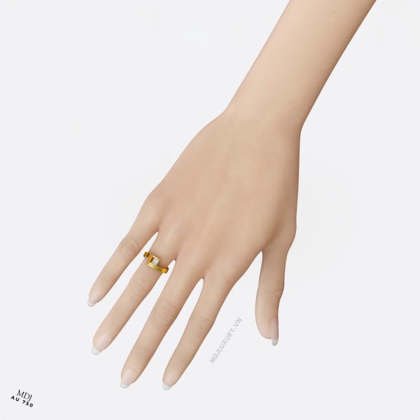 Nhẫn Nữ Đá Vuông MDJ NNU143