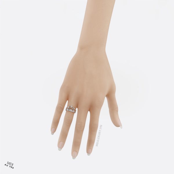 Nhẫn Vàng Nữ 18K Hà Nội Cao Cấp NNU175