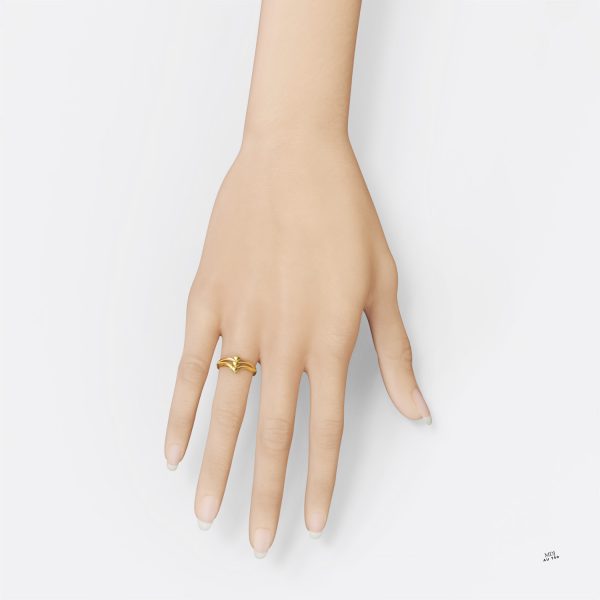 Nhẫn Cầu Hôn Vàng Tây Trái Tim Hạnh Phúc NNU194