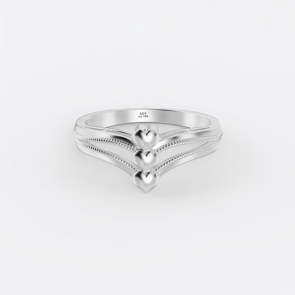 Nhẫn Cầu Hôn Vàng Tây Trái Tim Hạnh Phúc NNU194