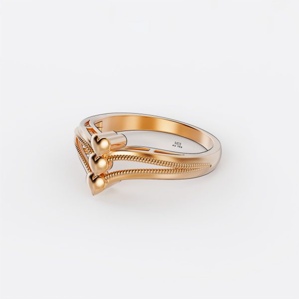 Nhẫn Cầu Hôn Vàng Tây Trái Tim Hạnh Phúc NNU194