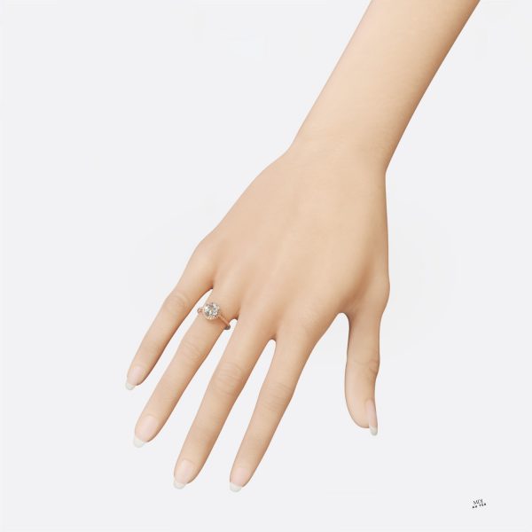 Nhẫn Cầu Hôn Vàng Hồng đá Ruby NNU52