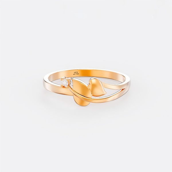 Nhẫn Nữ Vàng Trắng 18k đẹp - Nhẫn Vàng Nữ MDJ NNU80