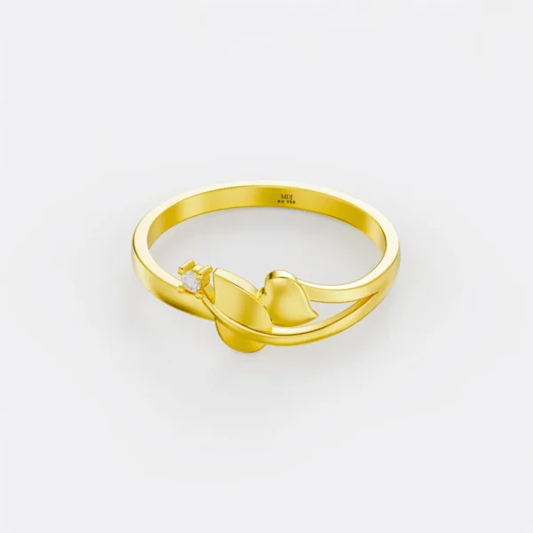 Nhẫn Nữ Vàng Trắng 18k đẹp - Nhẫn Vàng Nữ MDJ NNU80