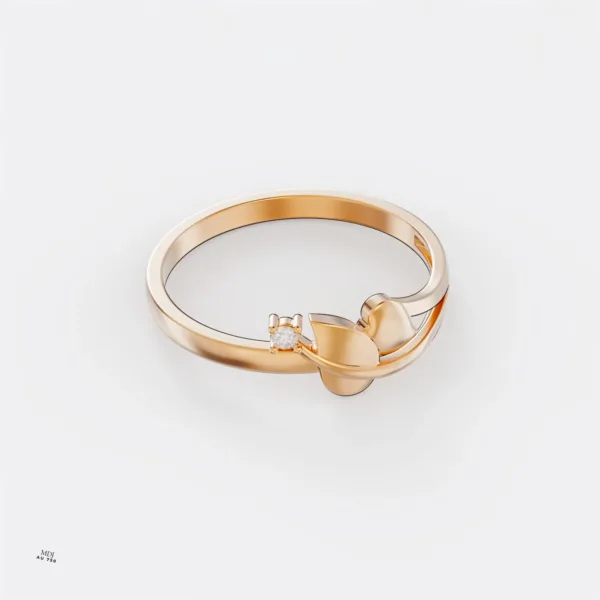 Nhẫn Nữ Vàng Trắng 18k đẹp - Nhẫn Vàng Nữ MDJ NNU80